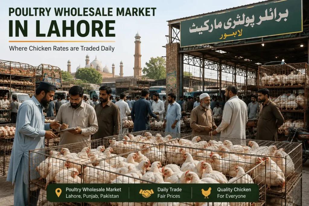 Poultry wholesale market in Lahore where broiler chicken prices are traded daily | Today chicken rate in lahore